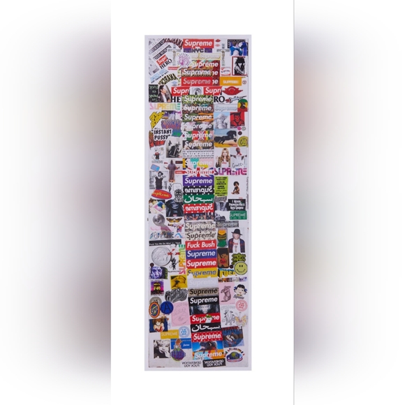 Supreme X Phaidon Friends & Family Sticker Poster - Picture 1 of 1
